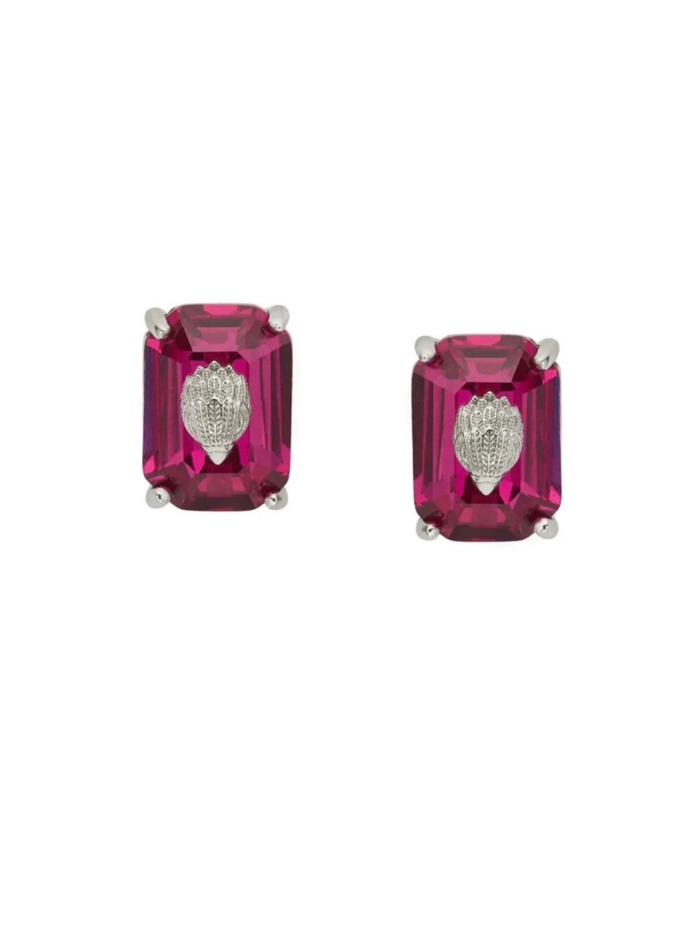 Kurt Geiger London Emerald Cut Crystal Stud Earrings
